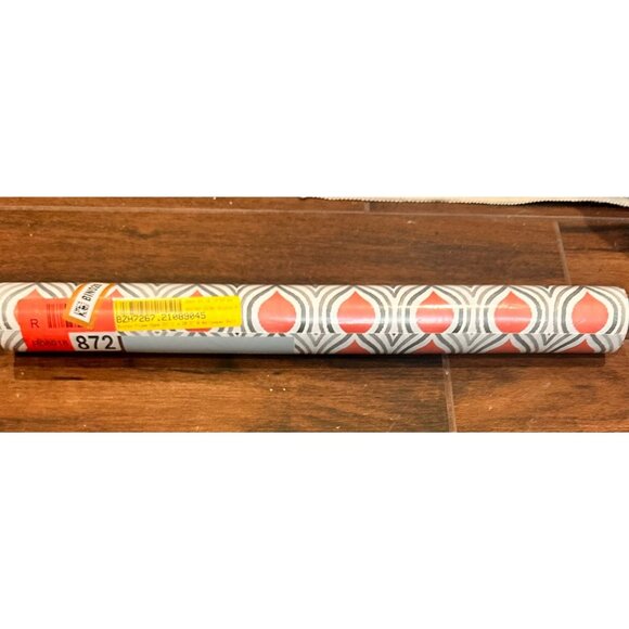 NEW A Street Prints Mirabelle Coral Red & Grey Geometric Wave Wallpaper FD22702 - Picture 4 of 9